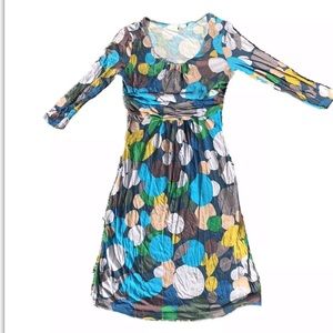 Boden stretchy abstract dot dress
